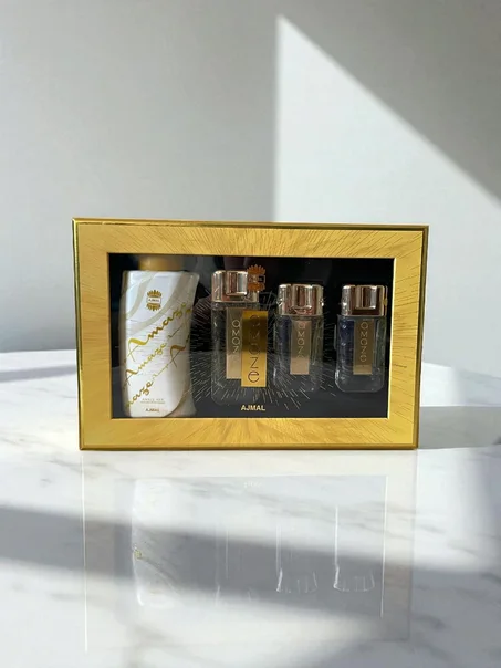 صندوق هدايا اميز للنساء لمنتجات العطور والعناية بالبشرة من اجمل بيرفيوم، 175 ملليلتر