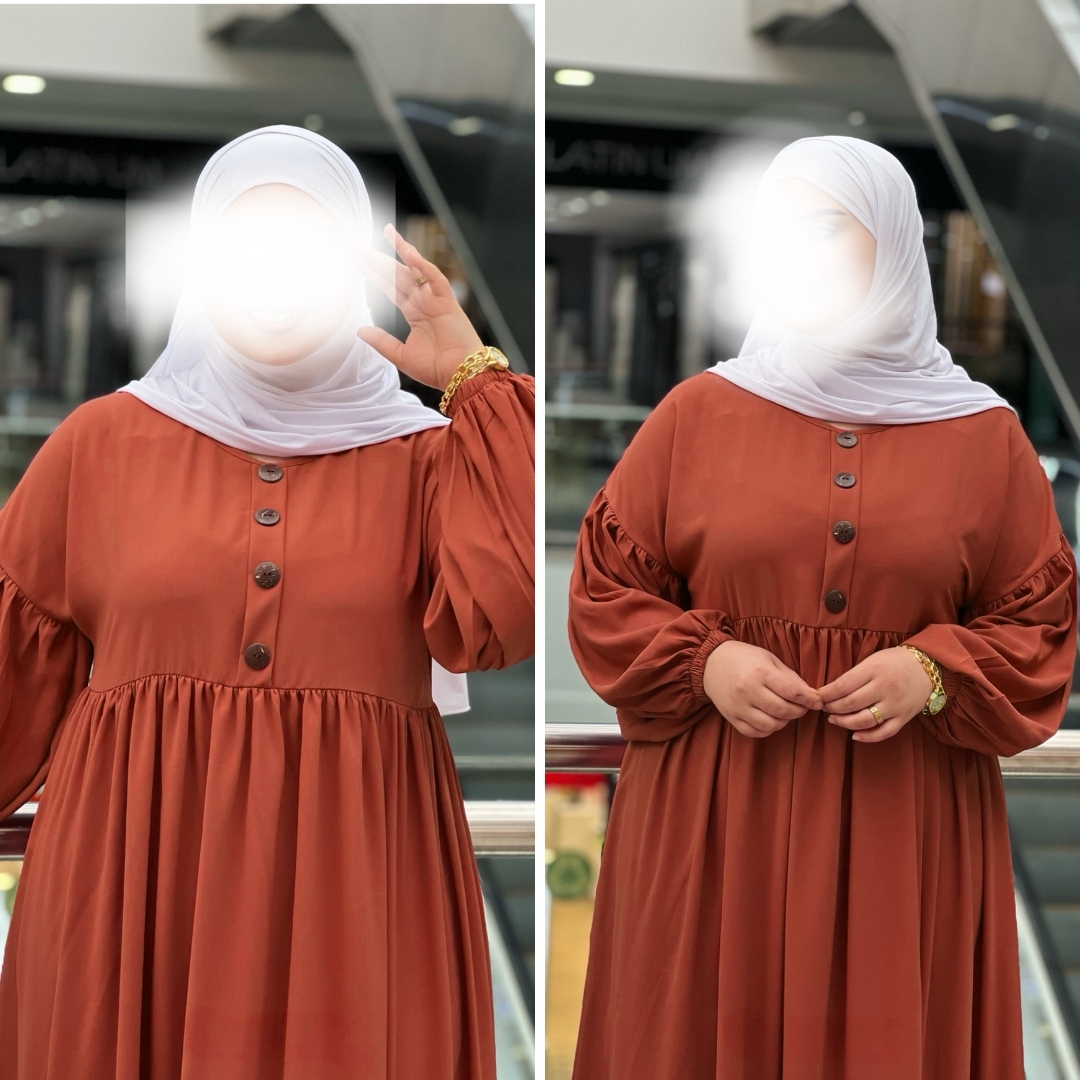 عباية صدفة ثوب كريب روزا +  التوصيل سريع