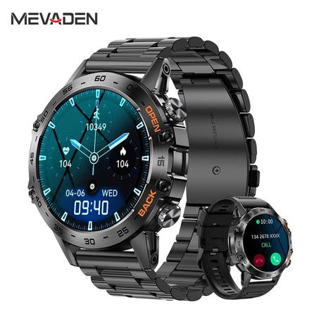 MEVADEN-Montre intelligente de sport en acier pour homme