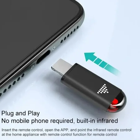 "قطعة تحويل الهاتف إلى ريموت ذكي شامل (Smart IR Remote Transmitter)