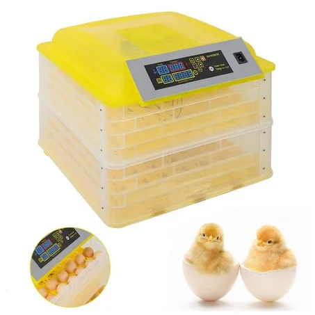 حاضنة دواجن كهربائية أوتوماتيكية بالكامل 2 في 1 مع خاصية تلقائية لتقليب البيض بقدرة إستعاب 112 حبة بيض Incubateur De Volaille Electrique Automatique