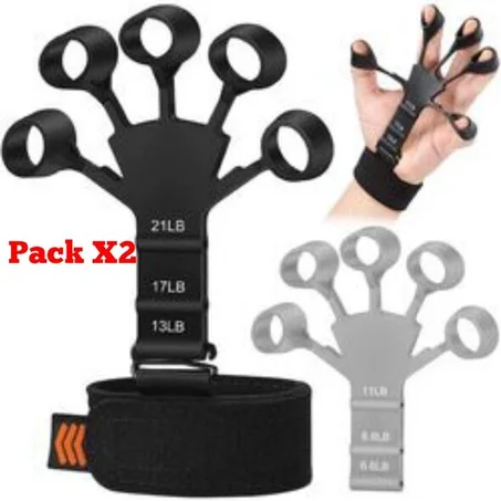 جهاز تمارين قبضة اليد pack X2 Silicone Gripster Grip Trainer