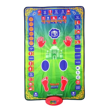 سجادة صلاة إلكترونية لتعليم الصلاة للأطفال الصغار Tapis De Prière Educatif pour Enfant +3ans