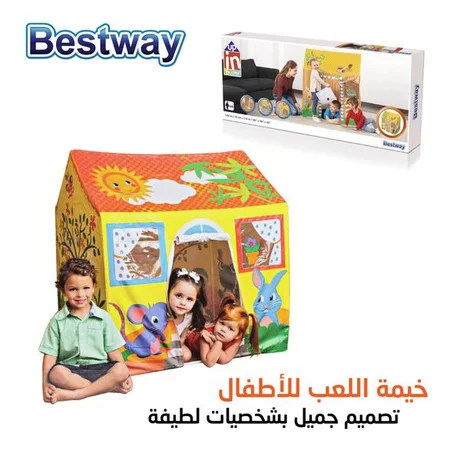 خيمة اللعب للأطفال لعالمهم الخيالي المليء بالمتعة والتشويق Bestway Play House 102 x 76 x 114 cm 52007 [CLONE]