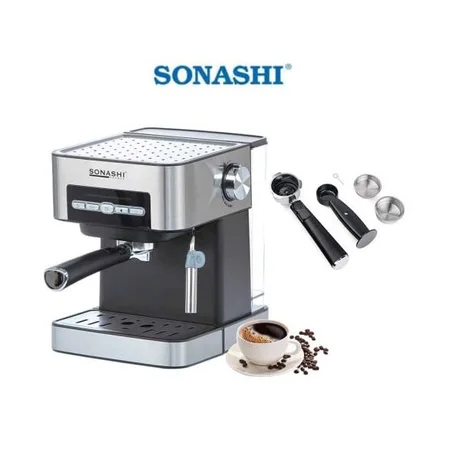 ماكينة قهوة إسبريسو سوناشي SCM-4968 - تجربة قهوة إسبريسو فاخرة في منزلك!