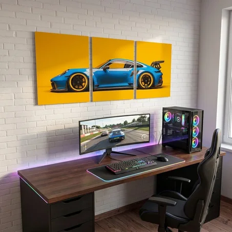 باقة 3 لوحات ديكور سيارات رياضية 40×29 سم