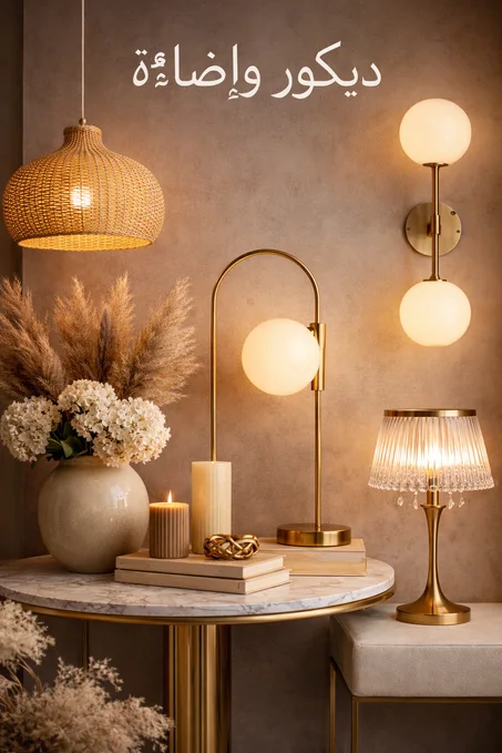 الديكور والاضاءة