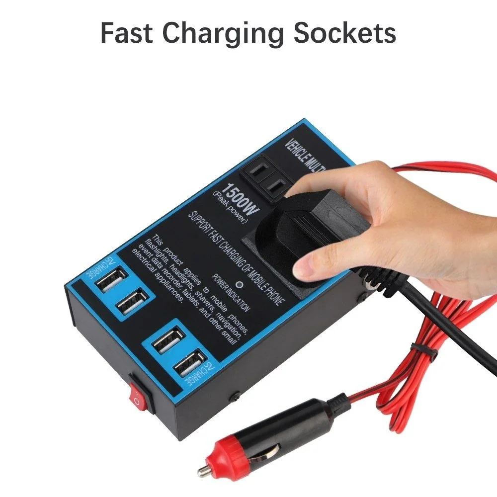 Onduleur universel محول طاقة للسيارة 2000W
