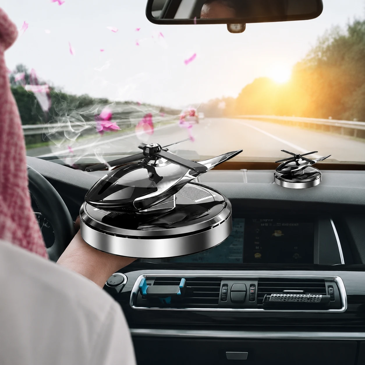 معطر هواء السيارة بالطاقة الشمسية
