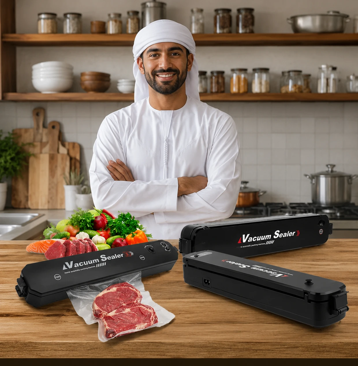 جهاز شفط الهواء وغلق الأكياس وحفظ الطعام