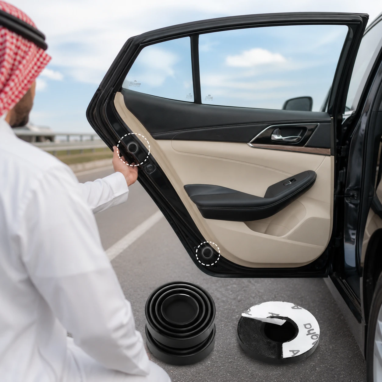 ممتص صدمات باب السيارة