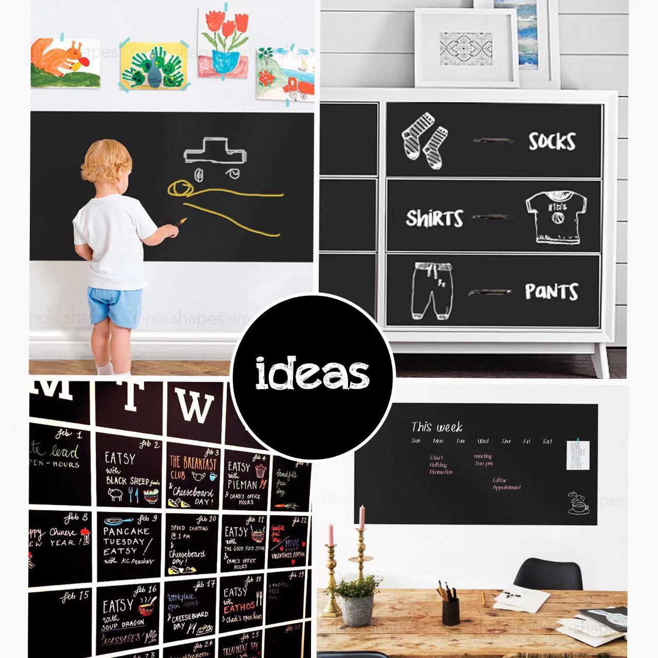 Autocollants muraux  pour décoration de chambre d'enfants/bureau