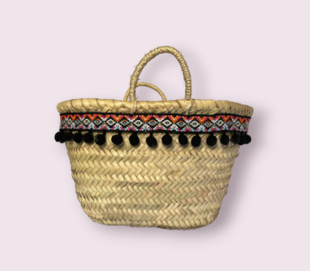 panier en palmier de petite  taille
