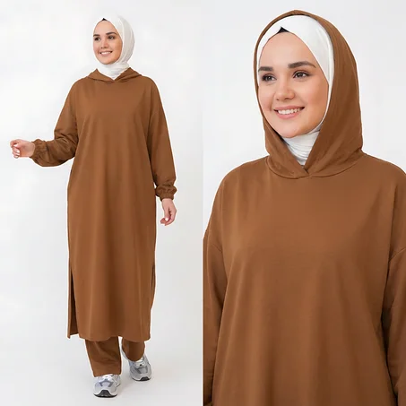 سورفيت للمحجبات – توب مونطوني طويل عصرية ومريحة