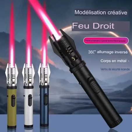 🔥 Flamme Puissante : Le Briquet Torche Incontournable pour une Performance Imbattable 💪