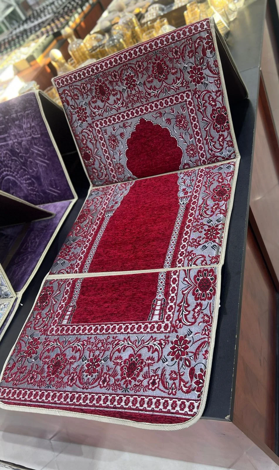 كرسي مصلية 2 في 1 + خاتم تسبيح الذكي