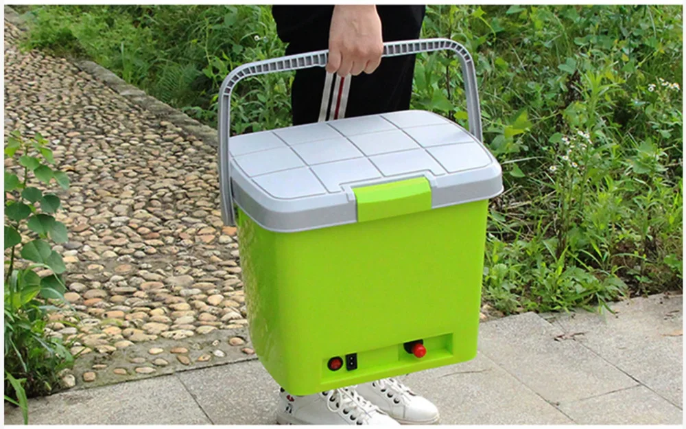 مضخة السيارة بسطل