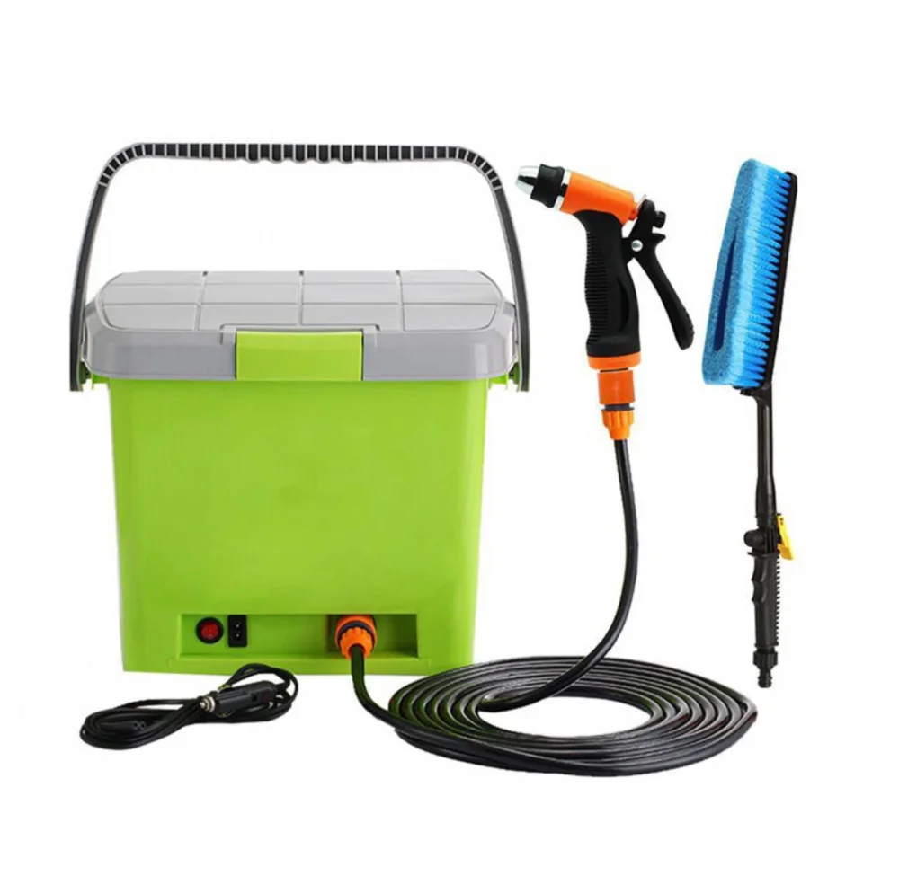 مضخة السيارة بسطل