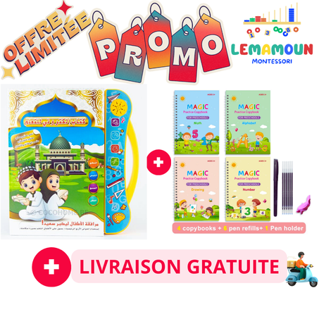 Pack Livre Interactif 3 langues et Cahiers Magique