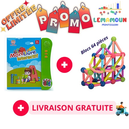 Pack Livre interactif et Blocs Magnétique