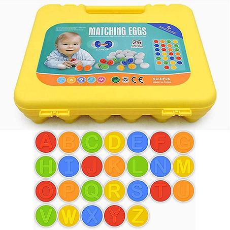 Boite d'Œufs d'Apprentissage de l'Alphabet