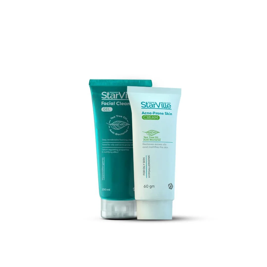 StarVille Acne-Prone Skin Gel & StarVille Facial Cleanser 200ml Offer