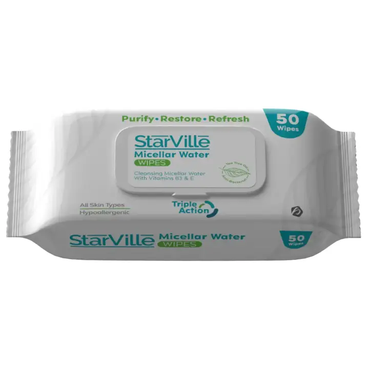 Starville micelar water wipes 50