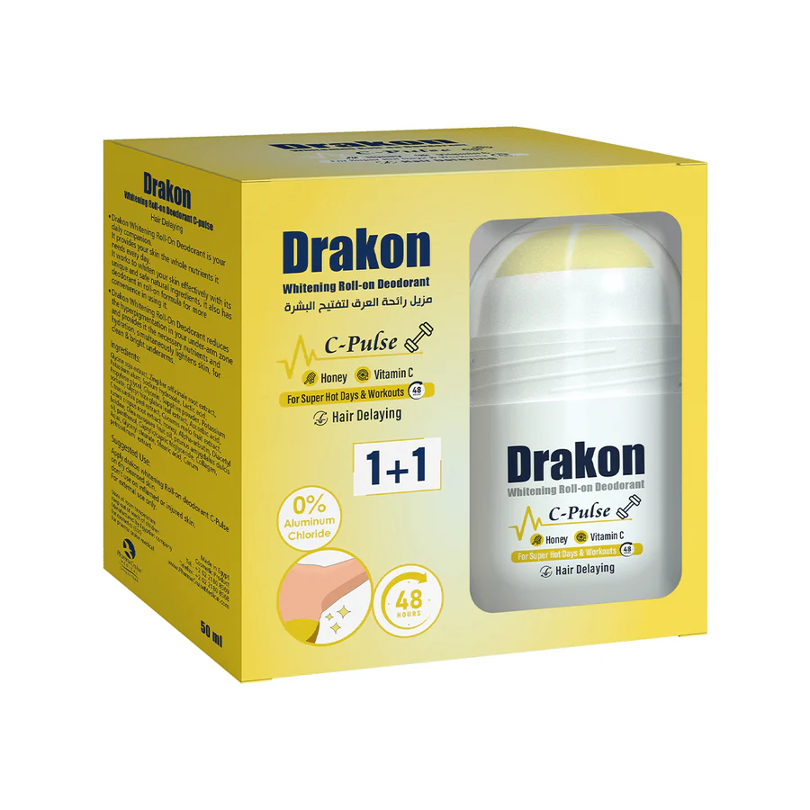 Drakon Whitening Roll-on Deodorant Hair Delaying C-Pulse 1+1 (offer)