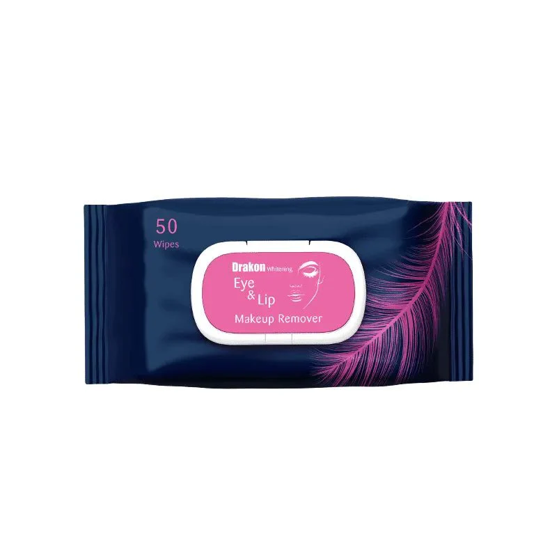 Drakon Whitening Eye & Lip MakeUp Remover 50 Wipes