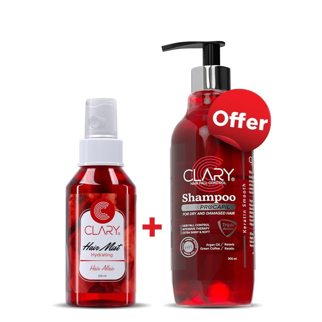 Clary shampoo and hair mist