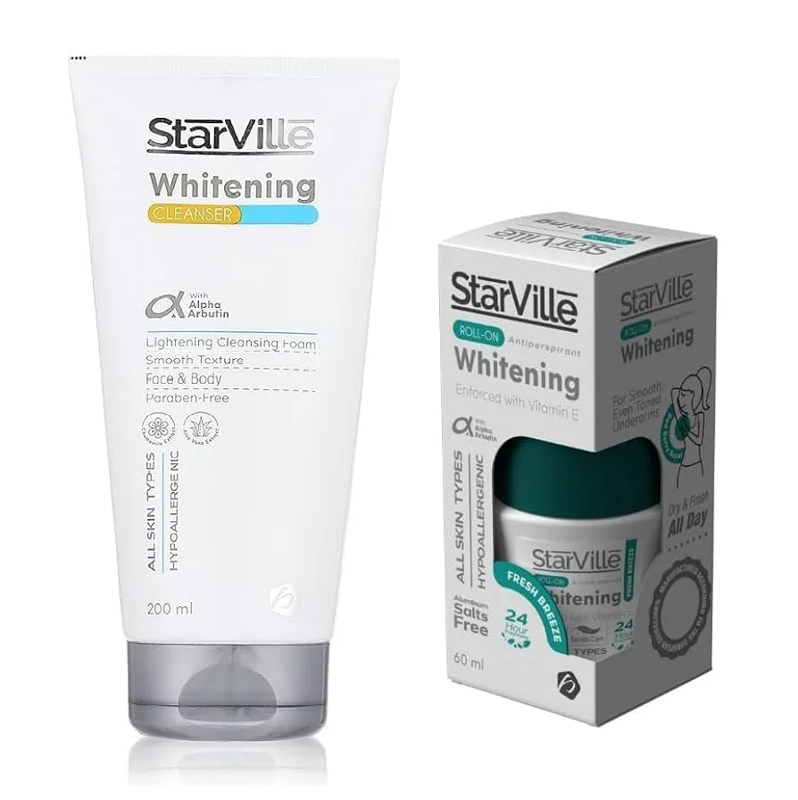 StarVille Whitening Cleanser 200 ml & Starville Whitening Roll On Offer