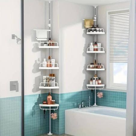 Étagère d'Angle de Salle de Bain Étagère Multi corner shelf 4tier