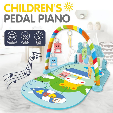 Bébé activité musicale multifonction piano fitness support de dessin animé tapis de jeu jouets    عبة الأطفال الموسيقية متعددة الوظائف على شكل بيانو للياقة البدنية ورف كرتوني