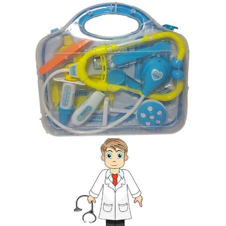 Malette Docteur Jeu de Médecin Mallette de Transport Jeu d'Imitation Enfant Jouet pour Garçon et Fille    طقم طبيب للأطفال