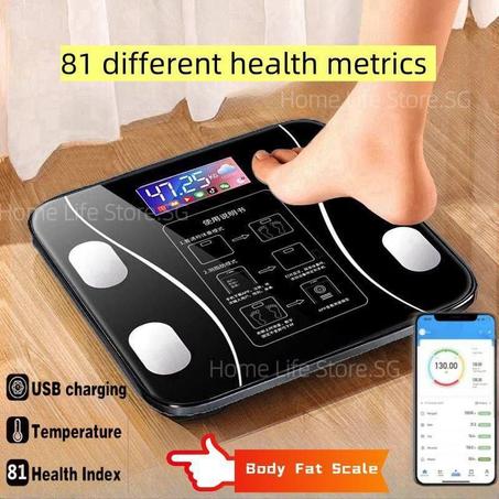 Balance de Poids Professionnelle Intelligente Bluetooth, Mesure des Graisses, Multifonctionnelle, Électronique, Cadeau pour la Maison