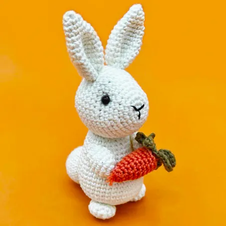 Crochet Bunny Henri with Carrot Amigurumi PDF Pattern