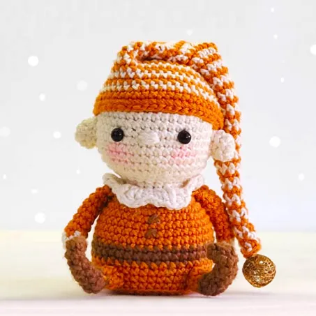 Winter Elf Elliott Amigurumi Crochet Doll PDF Pattern