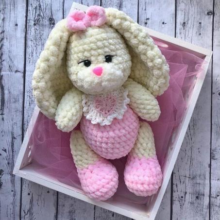 Plush Sonia Crochet Bunny Amigurumi PDF Pattern
