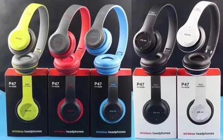 -47Casque Bluetooth Sans Fil & Flexible-P سماعة لاسلكية مع ميكروفون P47