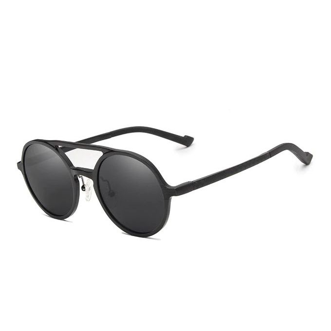 Lunettes De Soleil Polarisées Rond luxe Style Pour LES Hommes