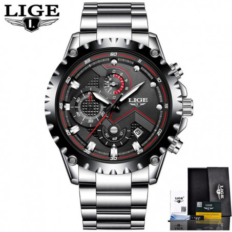 Montre Hommes De Mode Sport Horloge À Quartz Top Marque De Luxe Full Étanche