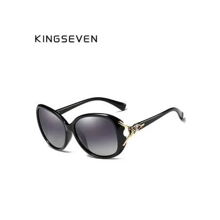 Kingseven Lunettes de soleil polarisées rétro Grand cadre luxe et élégant