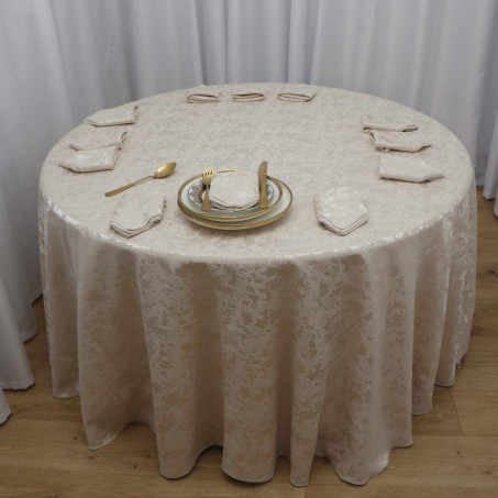 Nappe ronde Ø290CM Beige - IMAGINE