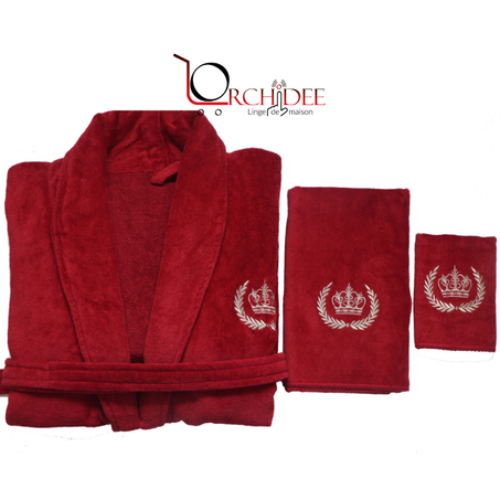 Pack peignoir  brodé