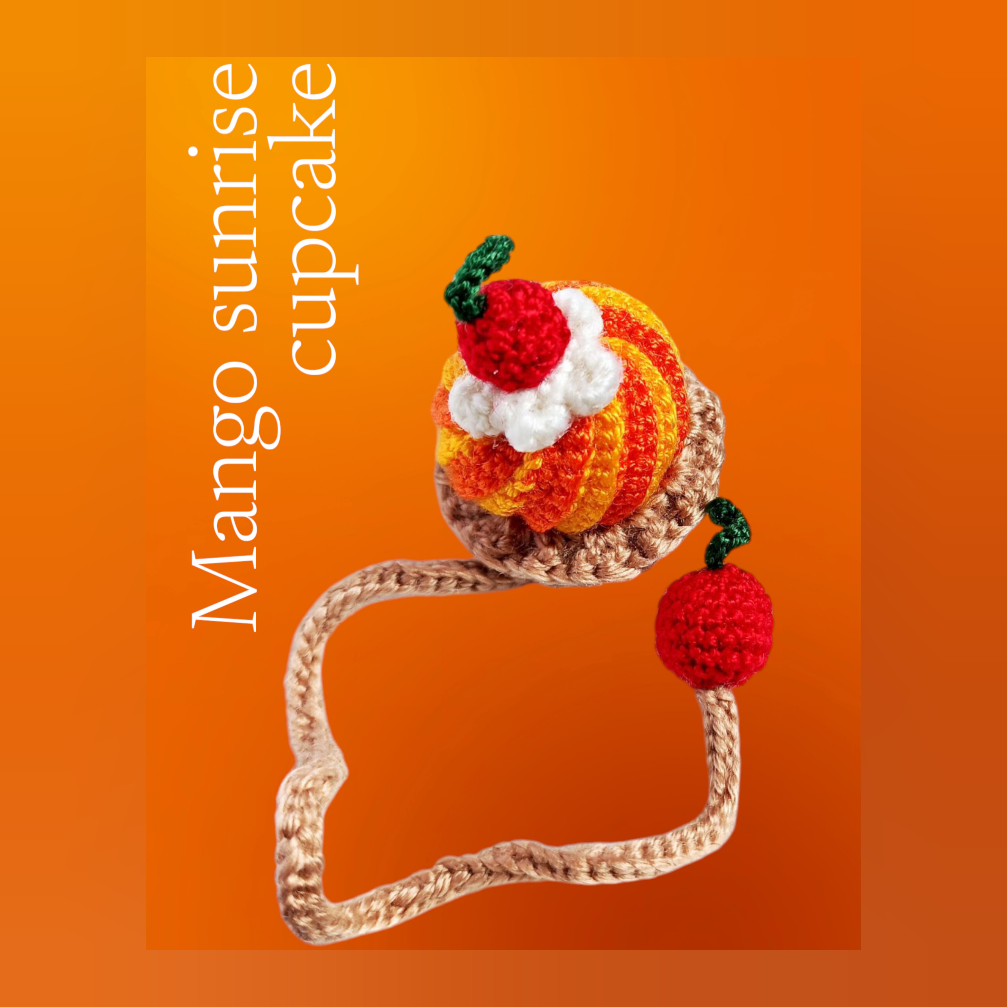 Mango sunrise cupcake