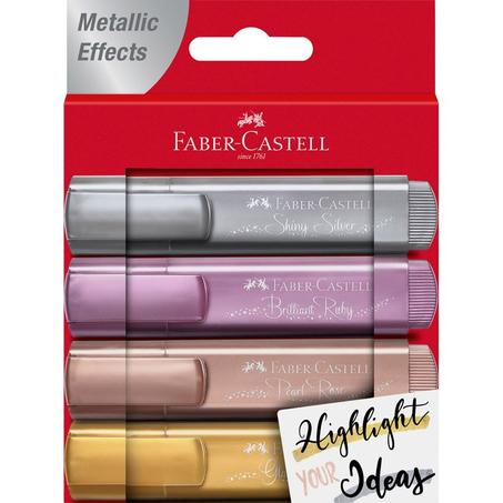 Faber castell kit 4 Surligneurs TL 46 Metallic