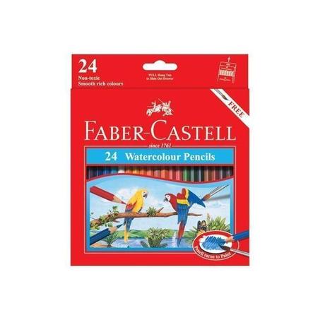 Faber Castel 24 Crayons de couleurs aquarelles