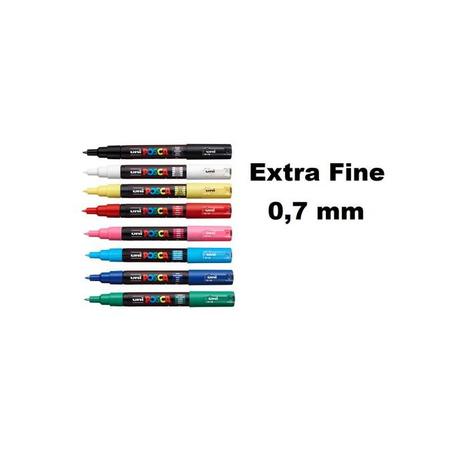 POSCA PC-1M Full Spectrum Set de 8 Couleurs