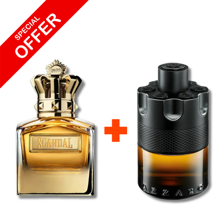 The Most Wanted Parfum Azzaro pour homme +Scandal Pour Homme Absolu Jean Paul Gaultier pour homme