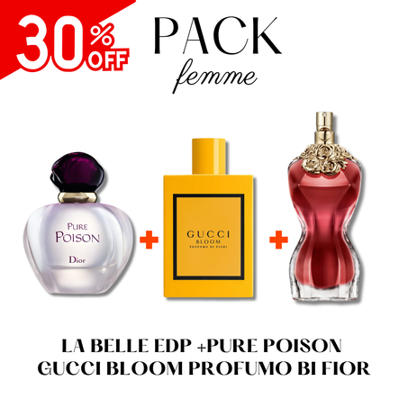 La belle edp +Pure poison  Gucci Bloom profumo bi fior